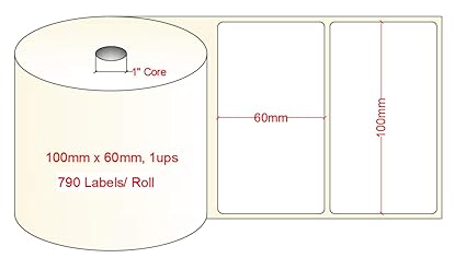 100mm x60mm Direct Thermal Label