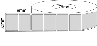 32mm x 18mm Direct Thermal Label Rolls