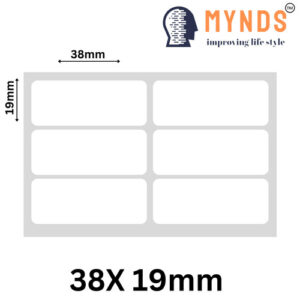 38 x 19mm easy to print barcode labels with glossy finish
