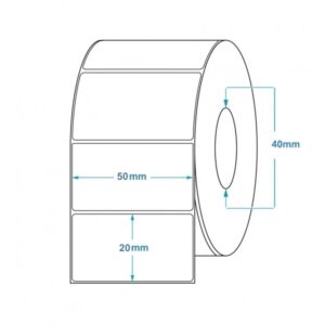 50mm x 20mm Direct Thermal Labels