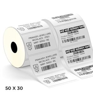 50mm x 30mm (1up) Direct Thermal Label