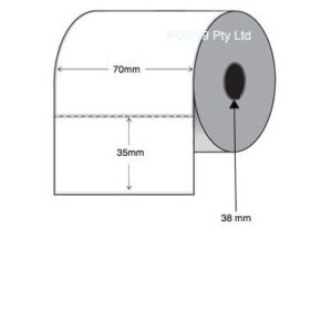 70mm x 35mm Direct Thermal Labels