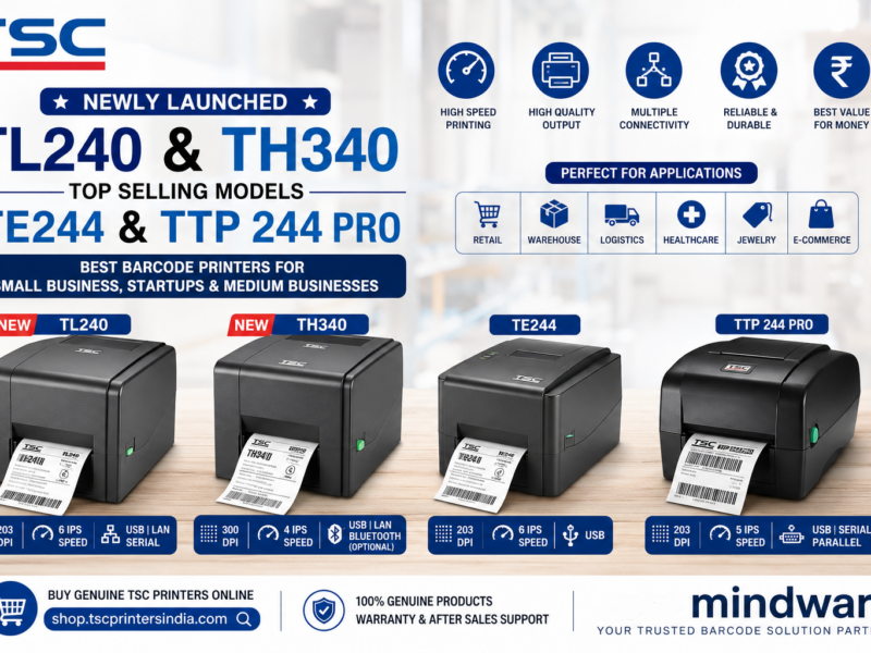 The Top Barcode industry giants TSCs: TL240 | TH340 | TE244 | TTP244 Pro : Mindware Dwarka.